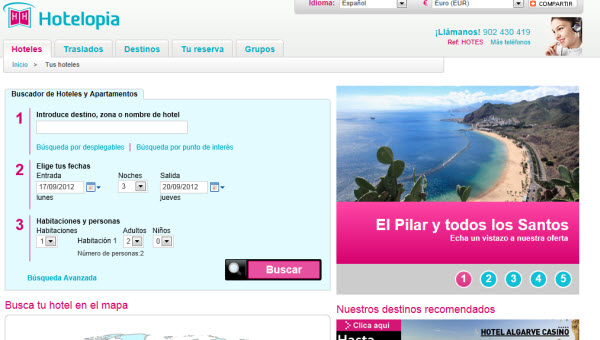 Hotelopia y sus hoteles baratos para el puente del Pilar