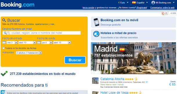 hoteles booking