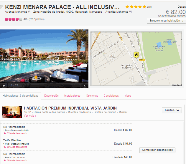 hotel barato en marrakech