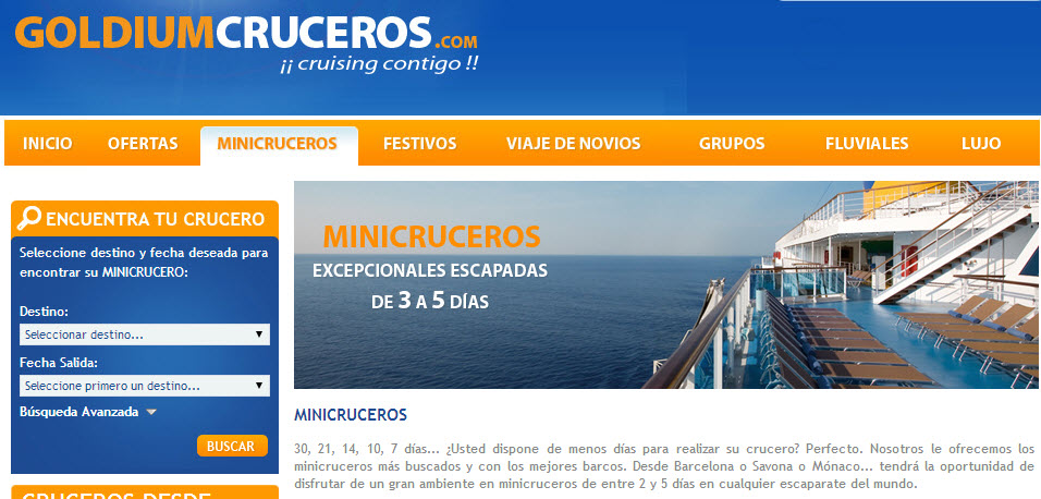 minicruceros verano 2014
