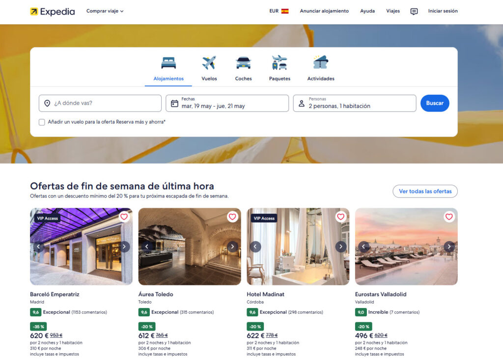 Expedia opiniones