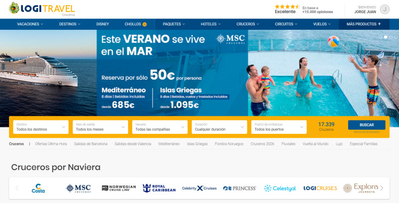 Logitravels cruceros