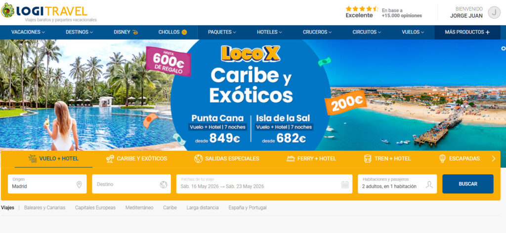 Logitravel paquetes vacacionales