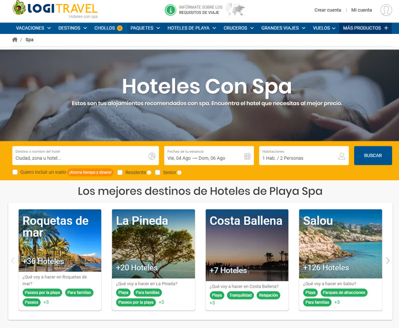 Ofertas Viajes Fines de Semana Hoteles con Spa