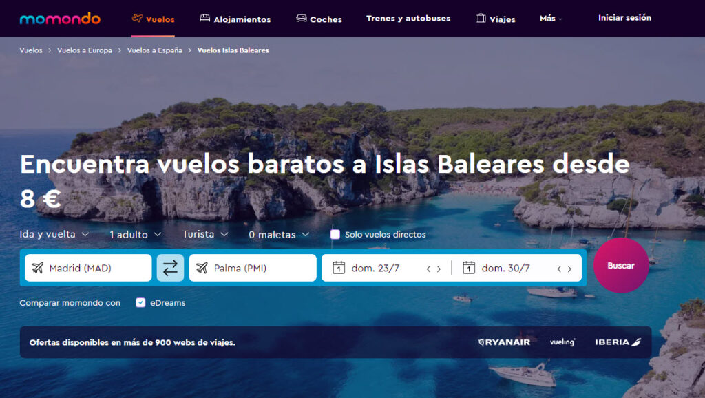 Vuelos Baratos Islas Baleares
