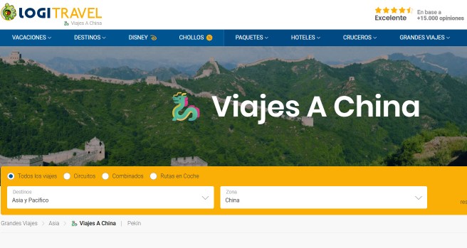 ofertas de viajes China Febrero