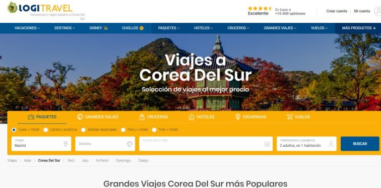 ofertas de viajes Corea del Sur Agosto