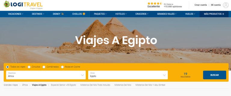 ofertas de viajes Egipto Julio