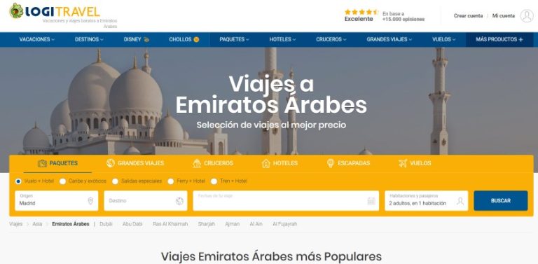 ofertas de viajes Emiratos Arabes Abril