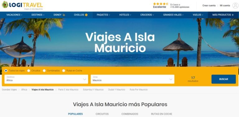ofertas de viajes Isla Mauricio Febrero