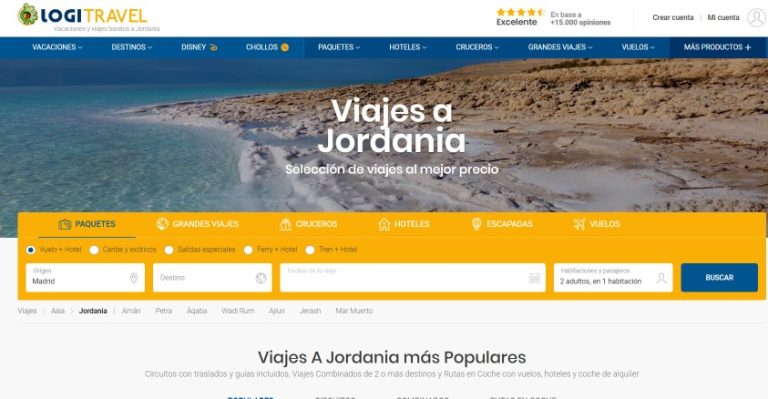 ofertas de viajes Jordania Abril
