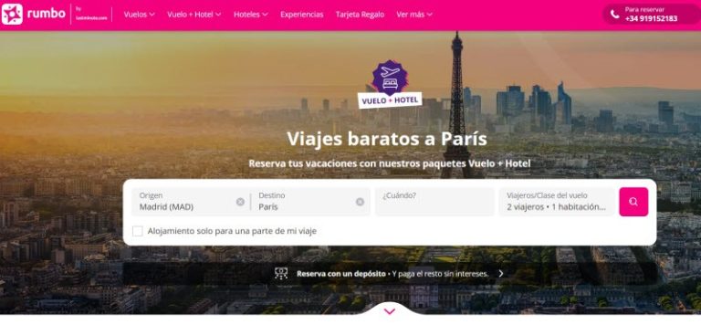 ofertas de viajes Puente de la Almudena París