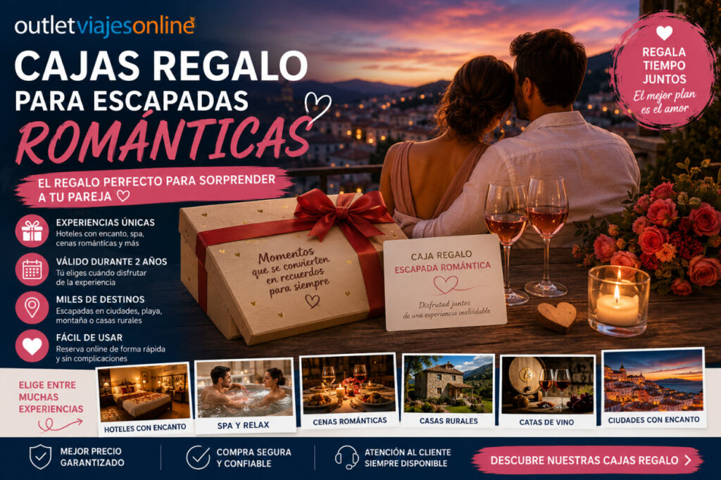 cajas regalo para escapadas románticas
