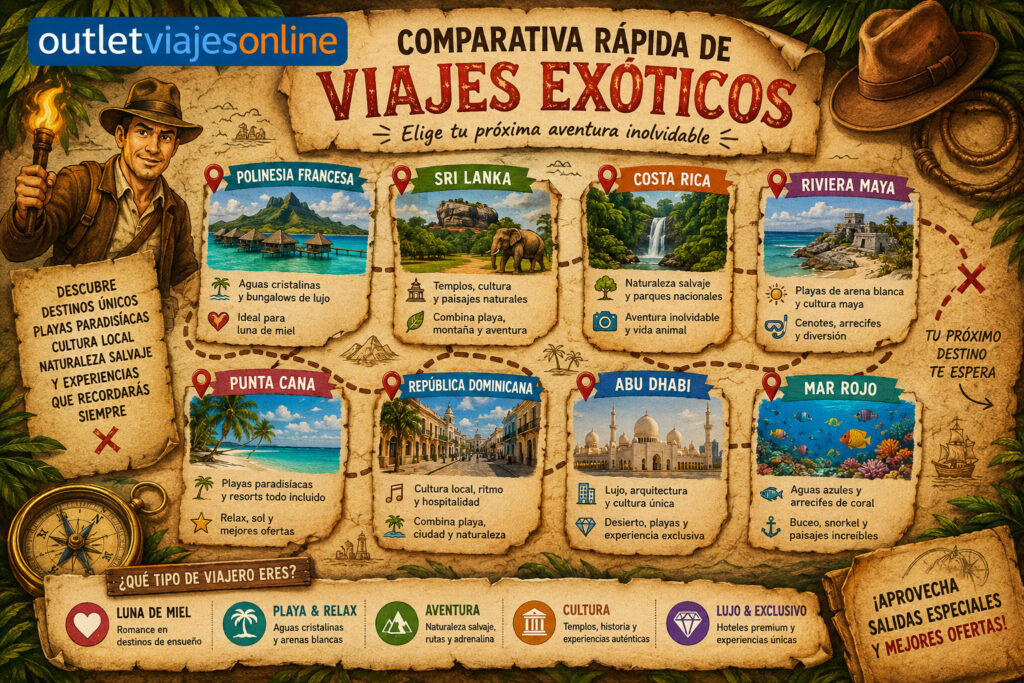 comparativa de viajes exoticos