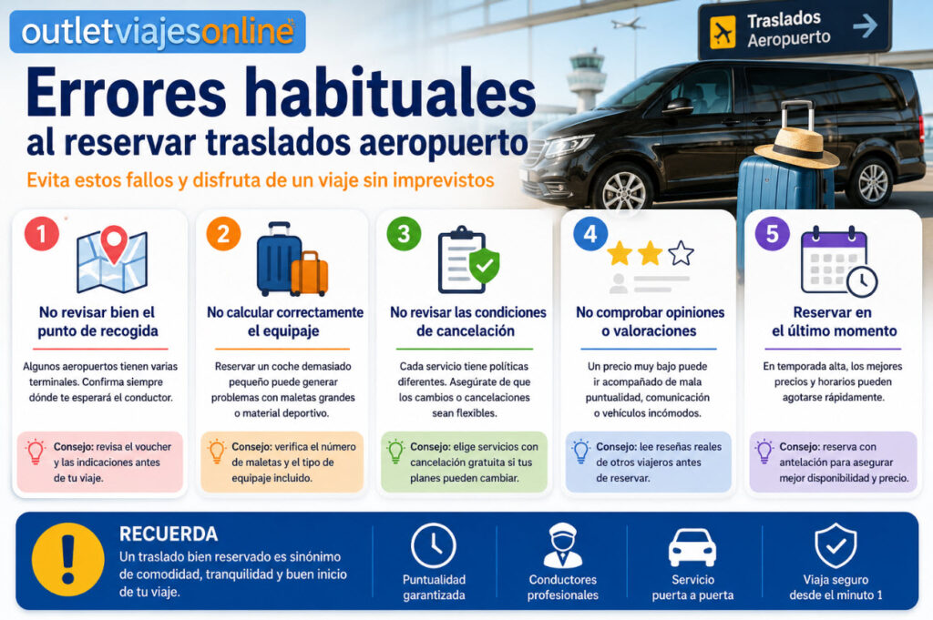 Errores habituales al reservar traslados al aeropuerto