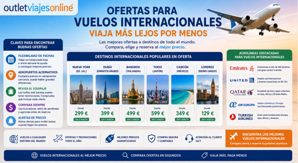 ofertas de vuelos internacionales