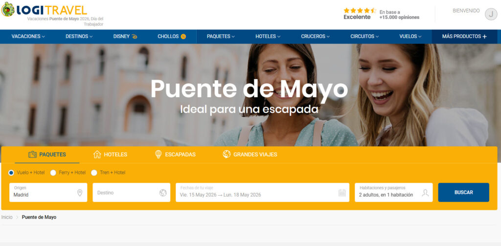 ofertas viajes Puente de Mayo