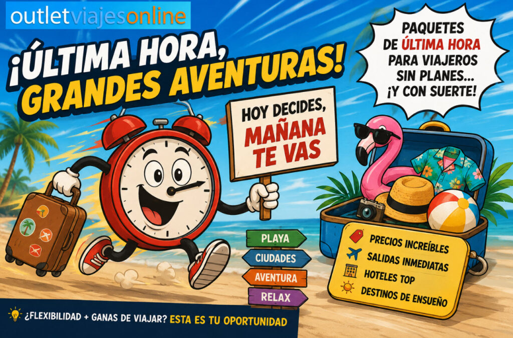 Paquetes vacacionales de última hora