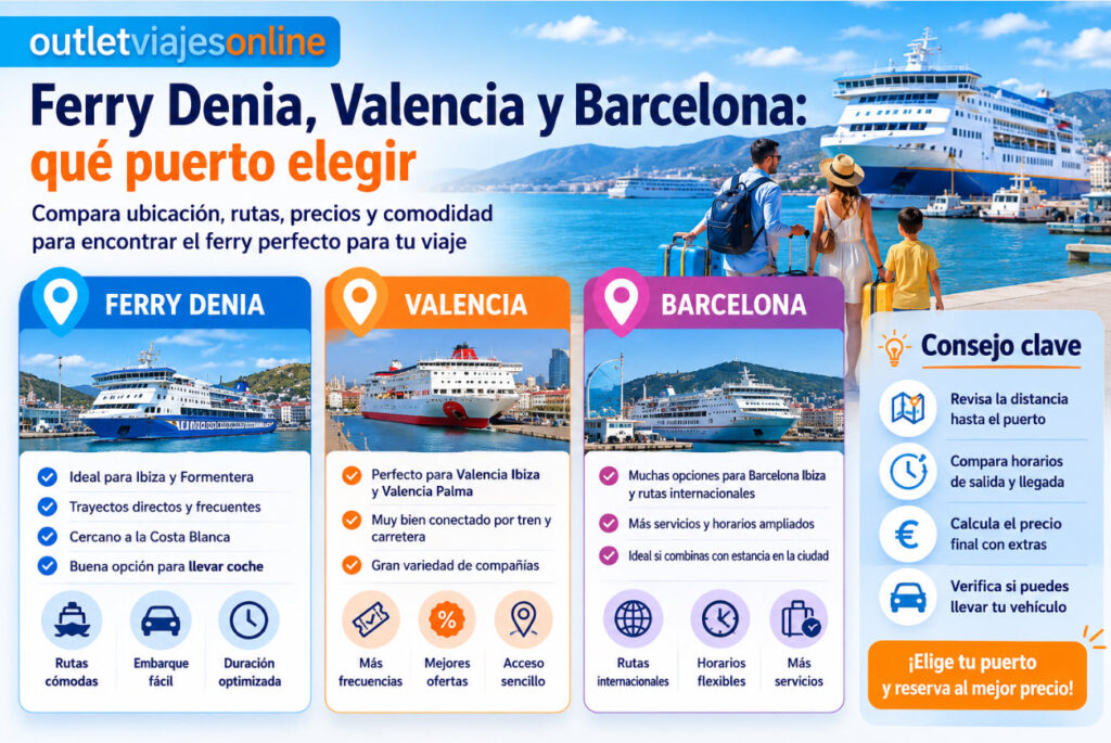 qué puerto elegir para coger un Ferry