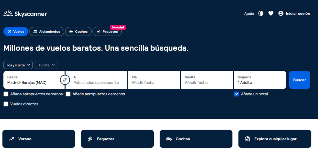 Skyscanner opiniones