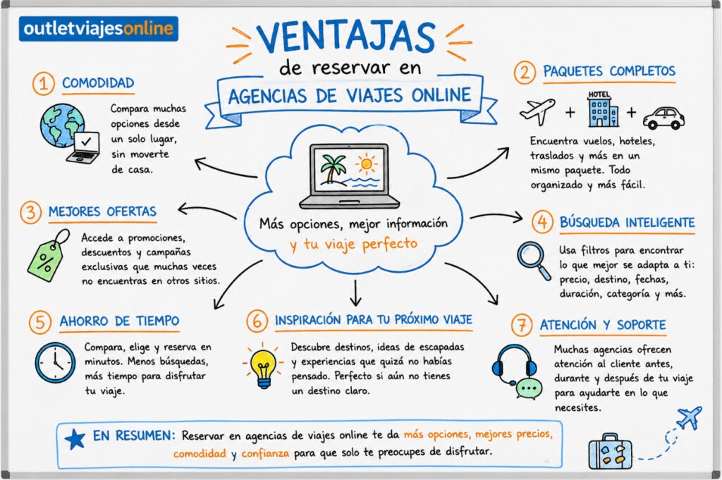 Ventajas de reservar en agencias de viajes online