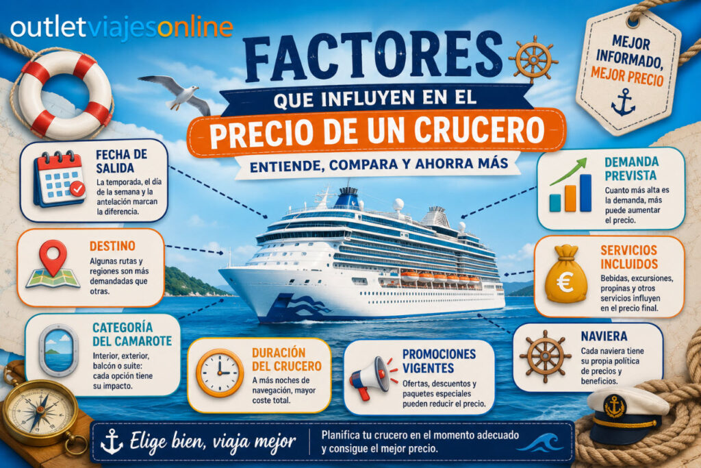 factores que influyen en el precio de un crucero